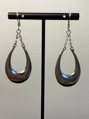 Teardrop dangle /hoop earrings